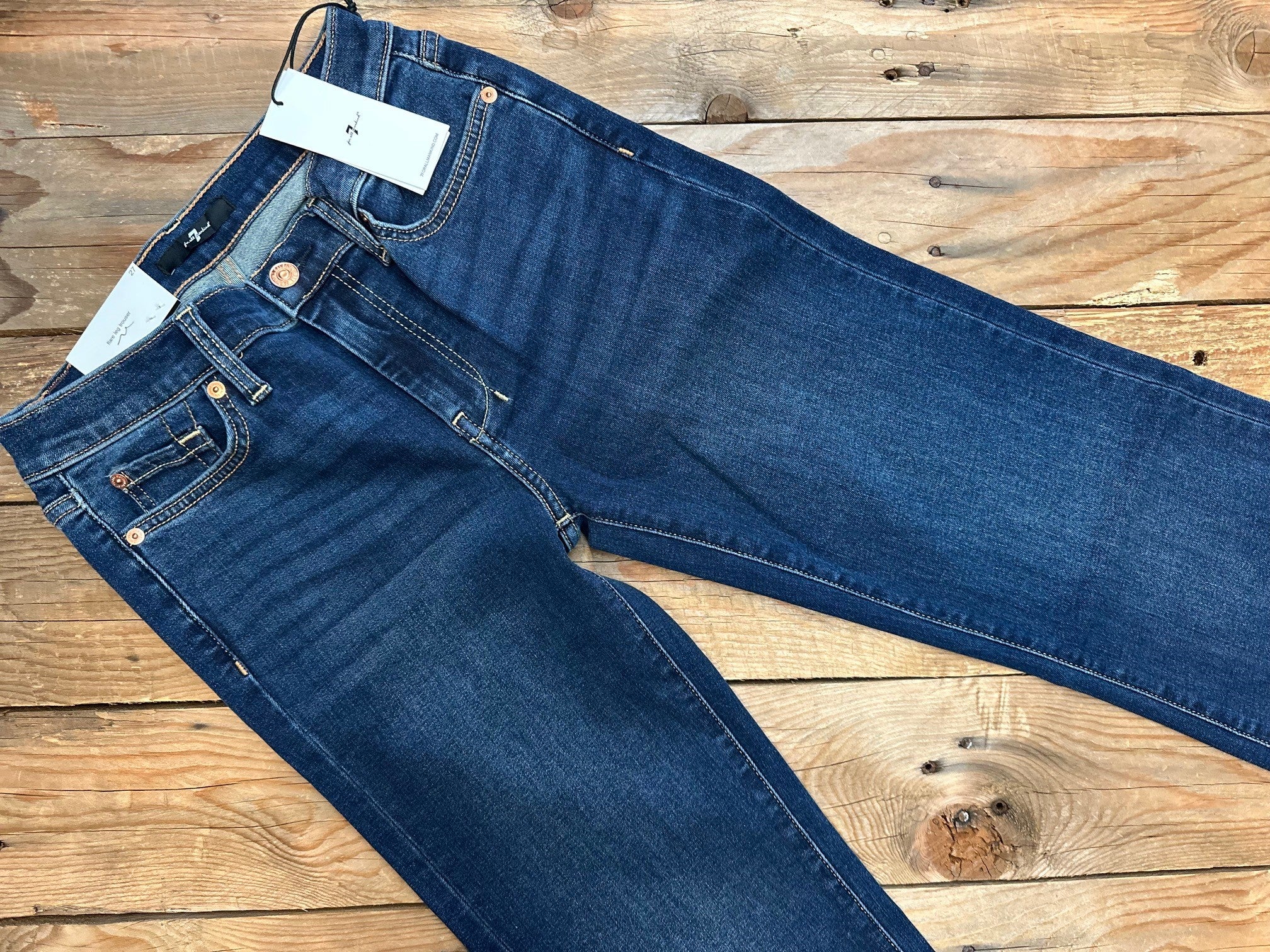Womens 7 for All Mankind Dojo Jean -36 Leg - Medium Melrose (7529359867981)
