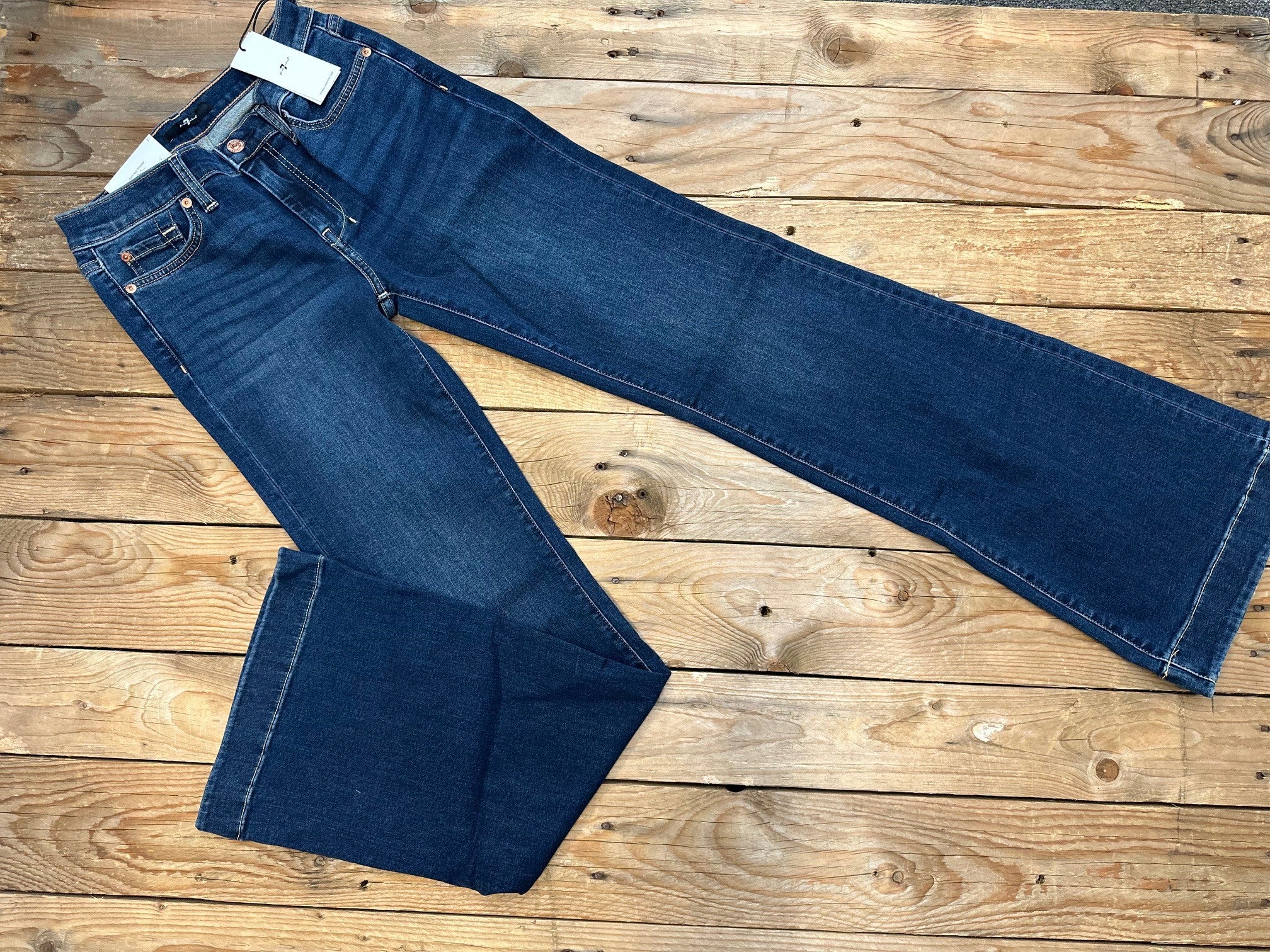 Womens 7 for All Mankind Dojo Jean -36 Leg - Medium Melrose (7529359867981)