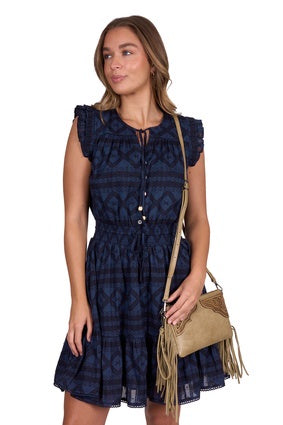 Womens Wrangler Melinda SS Dress - Navy (7552877002829)