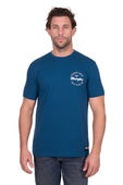 Mens Wrangler Mario Short Sleeve Tee Tshirt - Denim Blue
