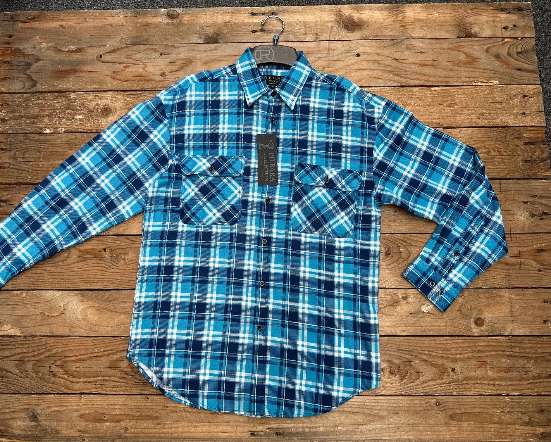Men’s Pilbara Flannelette Open Front Shirt - Choose Colour (7497115992141)