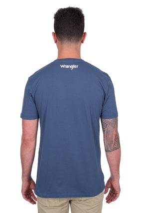 Mens Wrangler Michael SS Tee - Denim