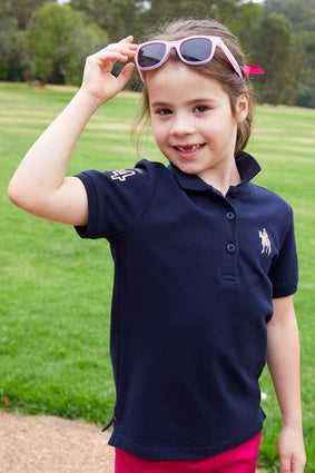 Girls Kids Thomas Cook Mia Polo Shirt - Navy (7336731541581)