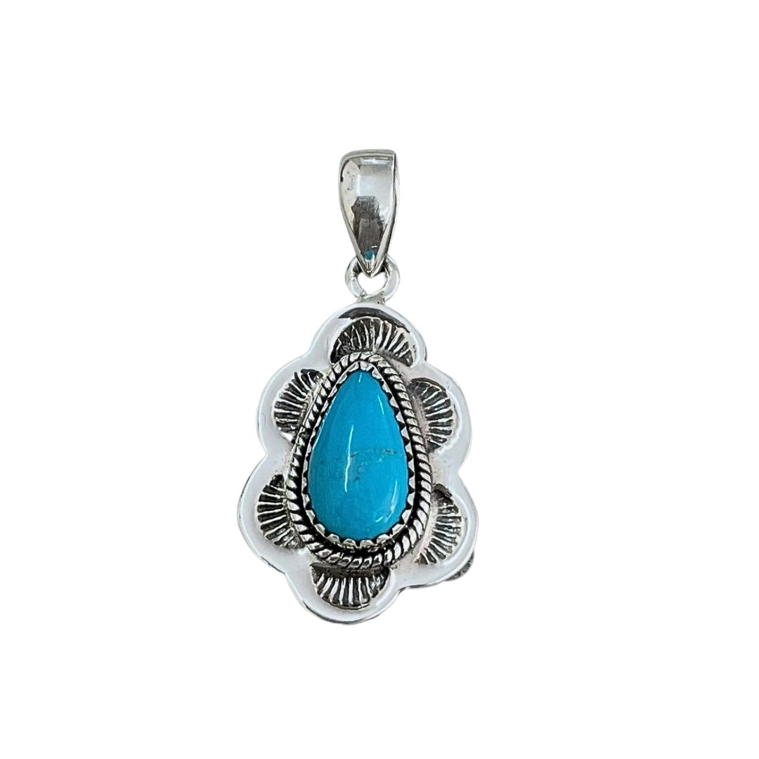 Wild Brumby Co - Kingman Turquoise Moon Spirit Pendant