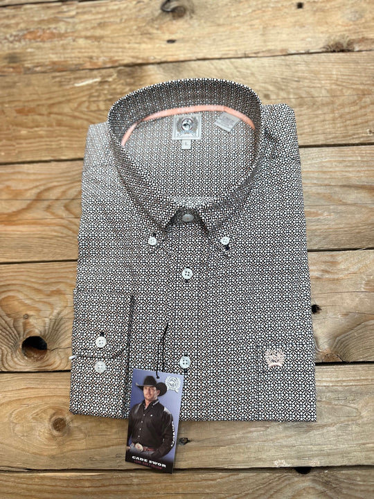 Mens Cinch Multi Print Button Down Shirt - Multi (7349377597517)
