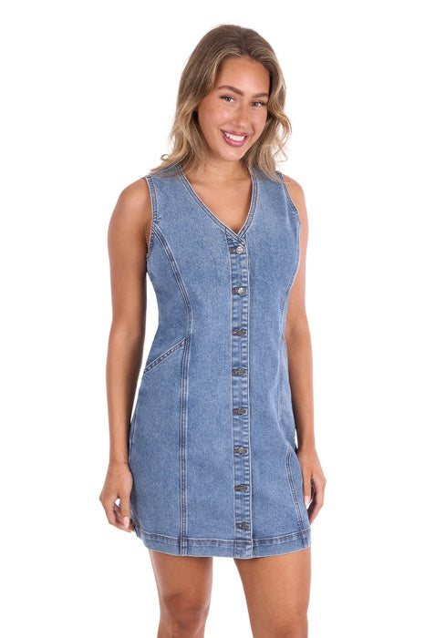 Womens Pure Western Natasha Dress - Summer Sky