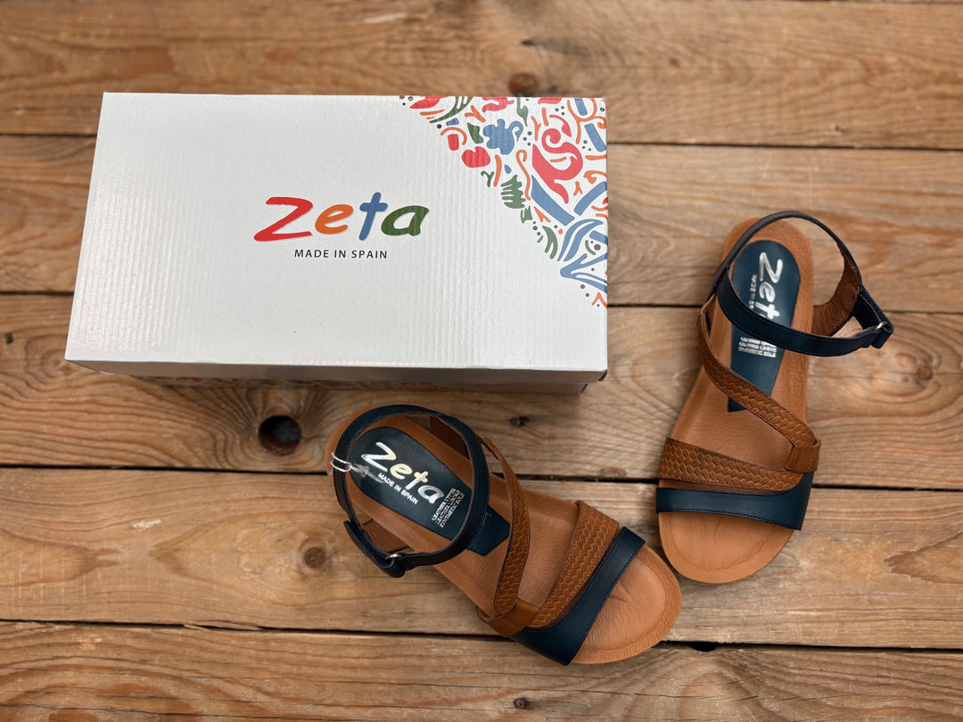 Womens Zeta Onyx Sandal - Vaq. Marino-B / Weave Cuero
