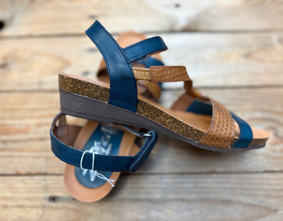 Womens Zeta Onyx Sandal - Vaq. Marino-B / Weave Cuero