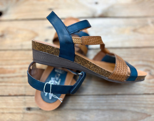 Womens Zeta Onyx Sandal - Vaq. Marino-B / Weave Cuero