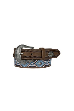 Kids Pure Western Warren Belt - Tan / Multi (7547364376653)