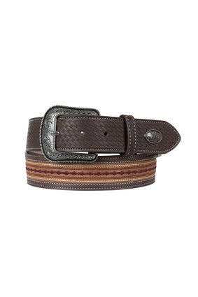 Adult Pure Western Oscar Belt - Choc / Tan (7442010046541)