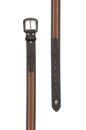 Adult Pure Western Oscar Belt - Choc / Tan (7442010046541)