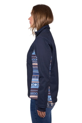 Womens Pure Western Misha Softshell Jacket - Navy (7472652714061)