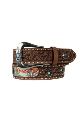 Womens Pure Western Rosalyn Belt - Tan (7442010800205)