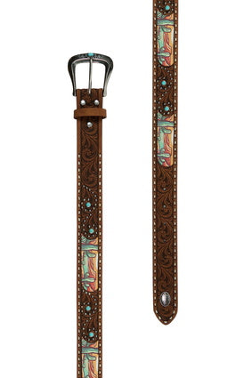 Womens Pure Western Rosalyn Belt - Tan (7442010800205)