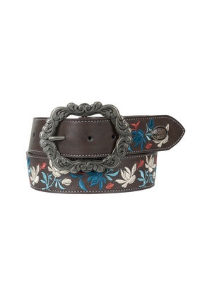 Womens Pure Western Deanna Belt - Chocolate (7442010603597)