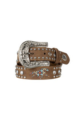 Kids Pure Western Nancy Belt - Tan (7442010308685)