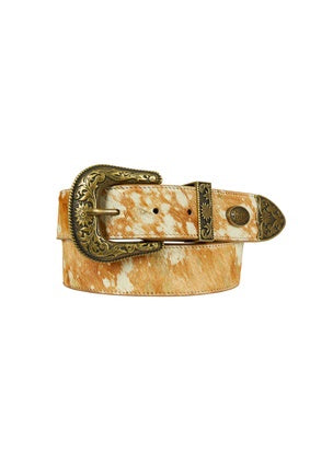 Womens Pure Western Paulette Belt - Camel / Gold (7328052445261)