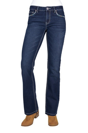 Womens Pure Western Meg Boot Cut Jean - 32 Leg (7548959490125)