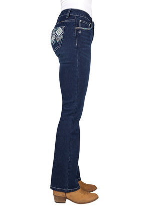 Womens Pure Western Meg Boot Cut Jean - 32 Leg (7548959490125)
