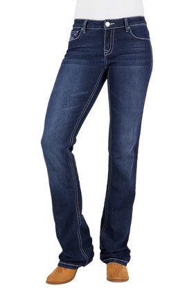 Womens Pure Western Carole Relaxed Rider Jean - 36 Leg (6895068807245)