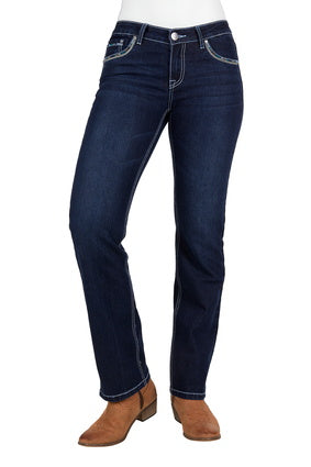 Womens Pure Western Oda Straight Leg Jean (7033678823501)