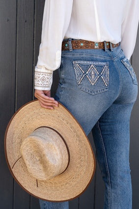Womens Pure Western Pam High Rise Bootcut Jean - 32 Leg (7547307491405)