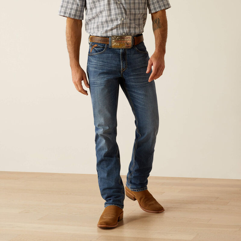 Mens Ariat M1 Vintage Straight Leg Jean - Pete Livermore