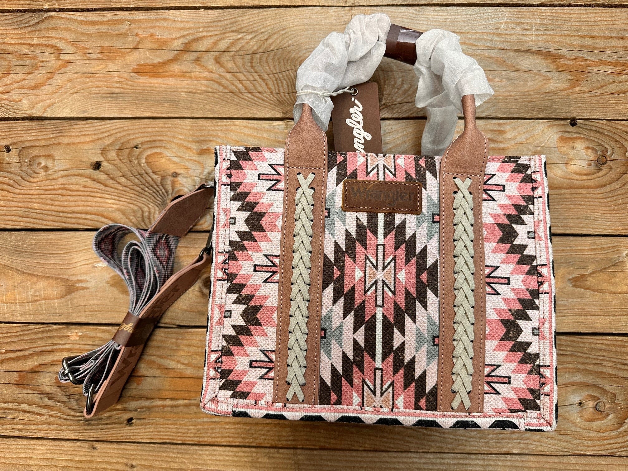 Wrangler Phoenix Crossbody Bag - Pink or Tan (7497067593805)