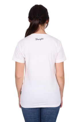 Womens Wrangler Piper Graphic Tee Tshirt - Cream (7553542062157)