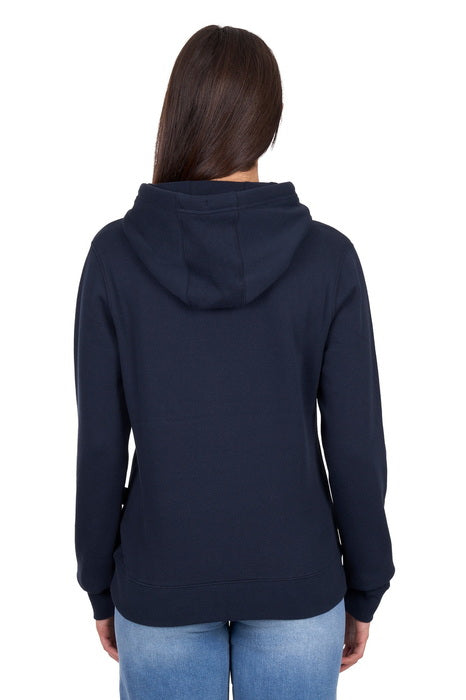 Womens Wrangler Piper Hoodie Pullover Jumper - Navy
