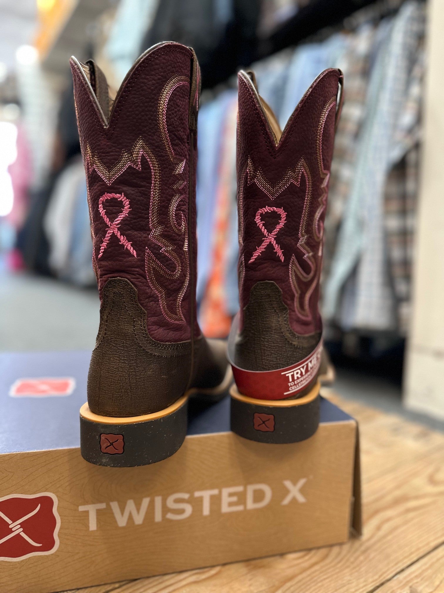 Womens Twisted X 11" Tech X2 Boot - Pink / Brunette (7495251132493)