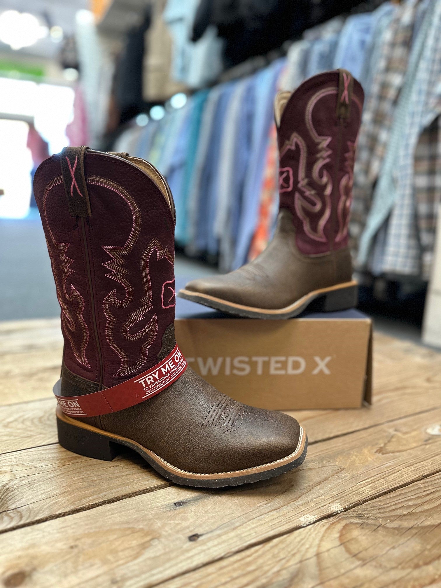 Womens Twisted X 11" Tech X2 Boot - Pink / Brunette (7495251132493)