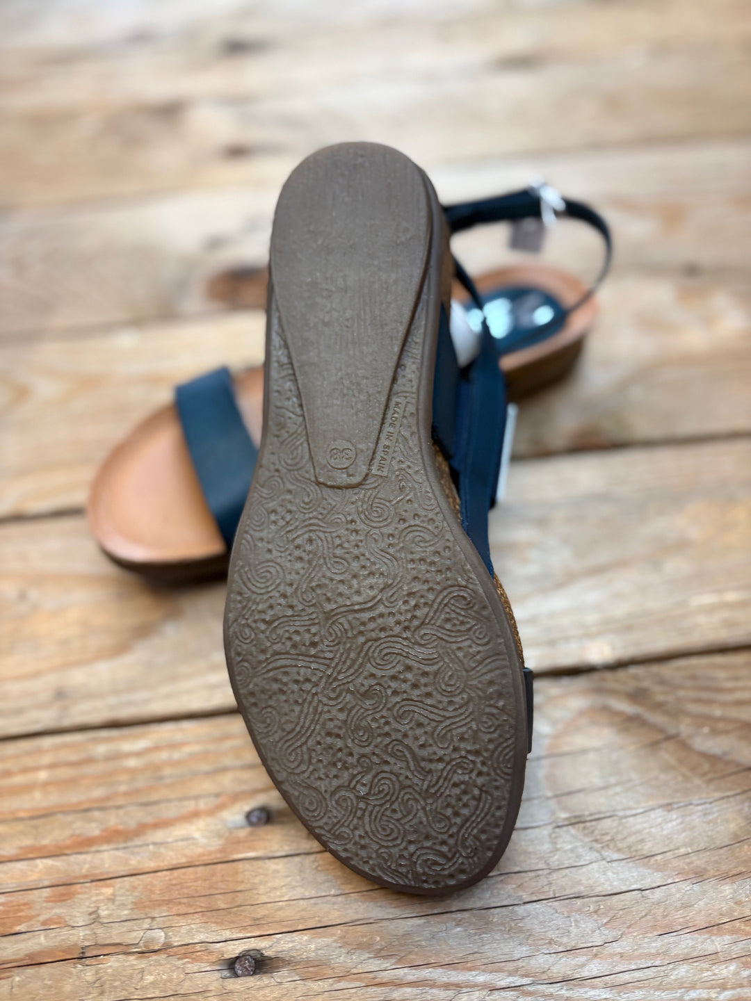 Womens Zeta Rallar Sandal - Marino / Blanco / Cuero