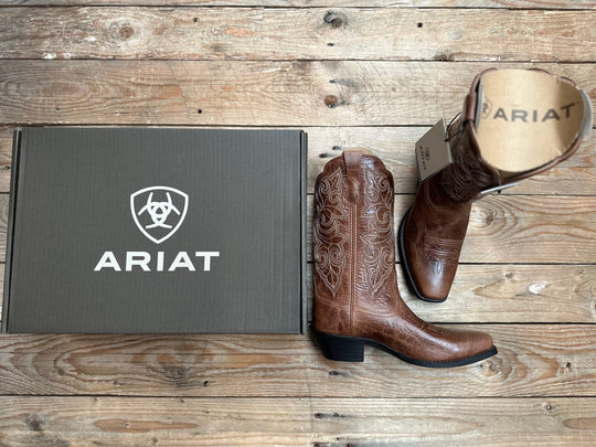 Womens Ariat Round Up Square Toe Boot - Ready Russet (7503752527949)