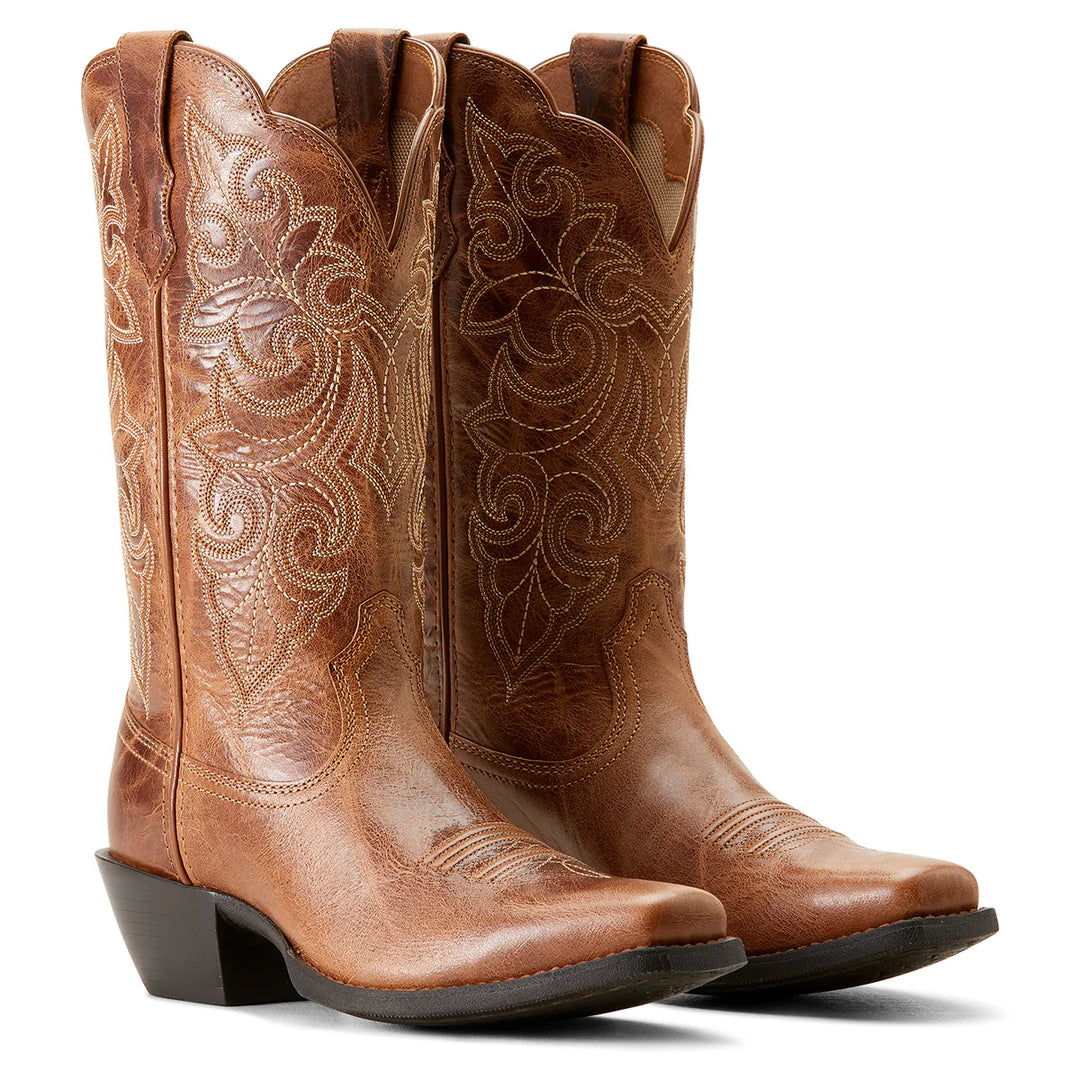 Womens Ariat Round Up Square Toe Boot - Ready Russet (7503752527949)