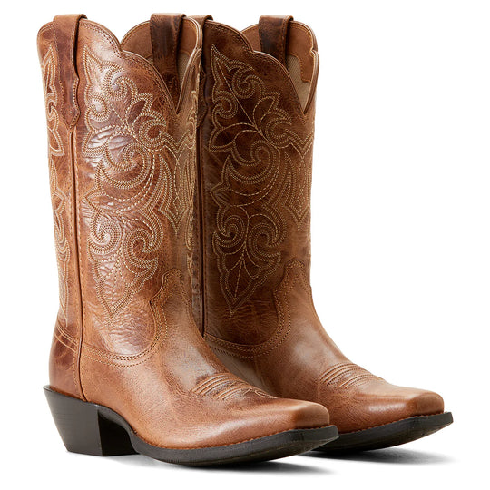 Womens Ariat Round Up Square Toe Boot - Ready Russet (7503752527949)