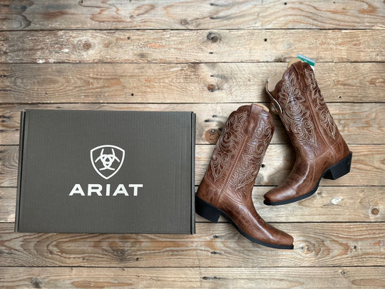 Womens Ariat Round Up Square Toe Boot - Ready Russet (7503752527949)