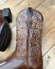 Womens Ariat Round Up Remuda Western Boot - Aged Tan