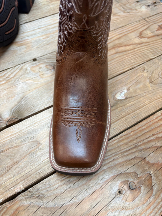 Womens Ariat Round Up Remuda Western Boot - Aged Tan