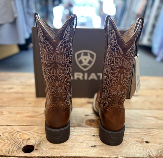 Womens Ariat Round Up Remuda Western Boot - Aged Tan