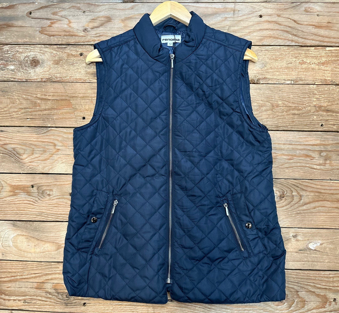 Womens Renoma Quilted Vest - Navy (7472652845133)