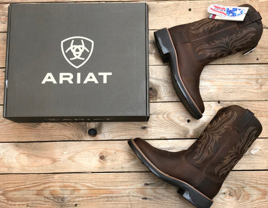 Mens Ariat Ridgeback Round Toe Boot - Distressed Tan (7350958850125)