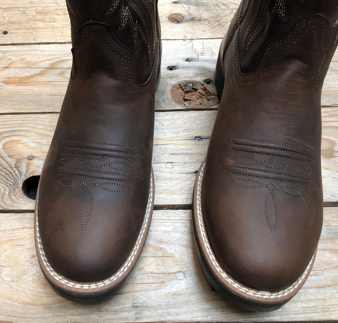 Mens Ariat Ridgeback Round Toe Boot - Distressed Tan (7350958850125)