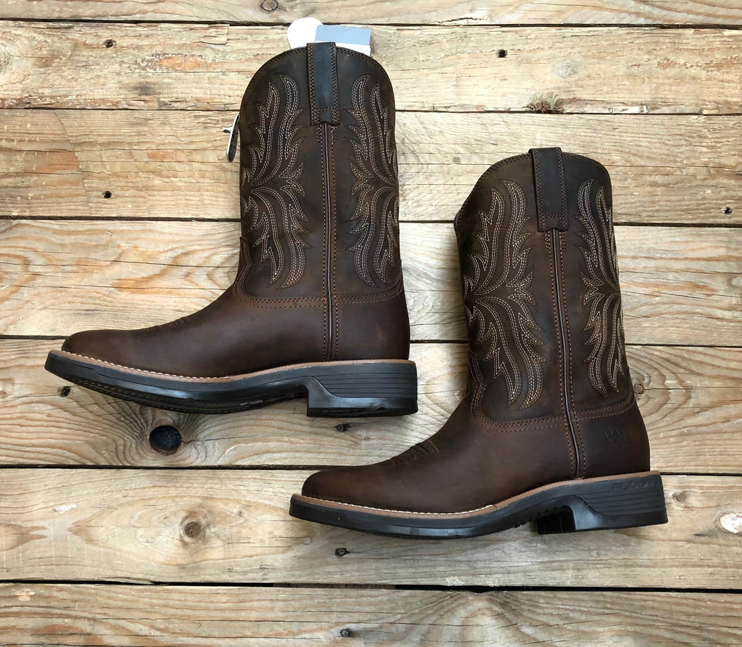 Mens Ariat Ridgeback Round Toe Boot - Distressed Tan (7350958850125)