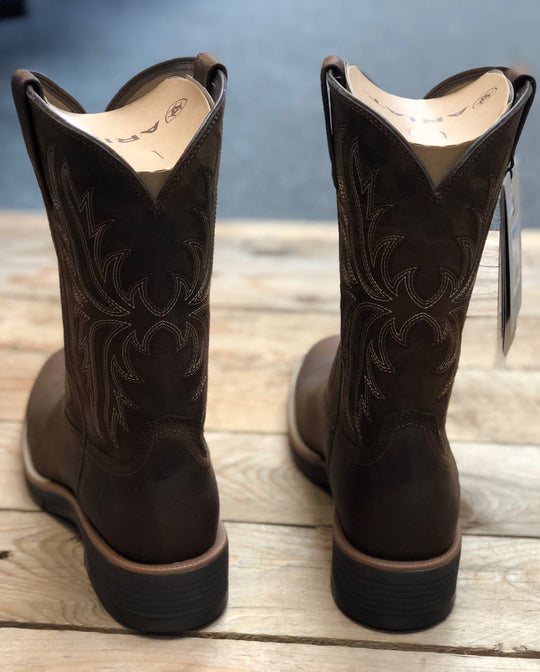Mens Ariat Ridgeback Round Toe Boot - Distressed Tan (7350958850125)