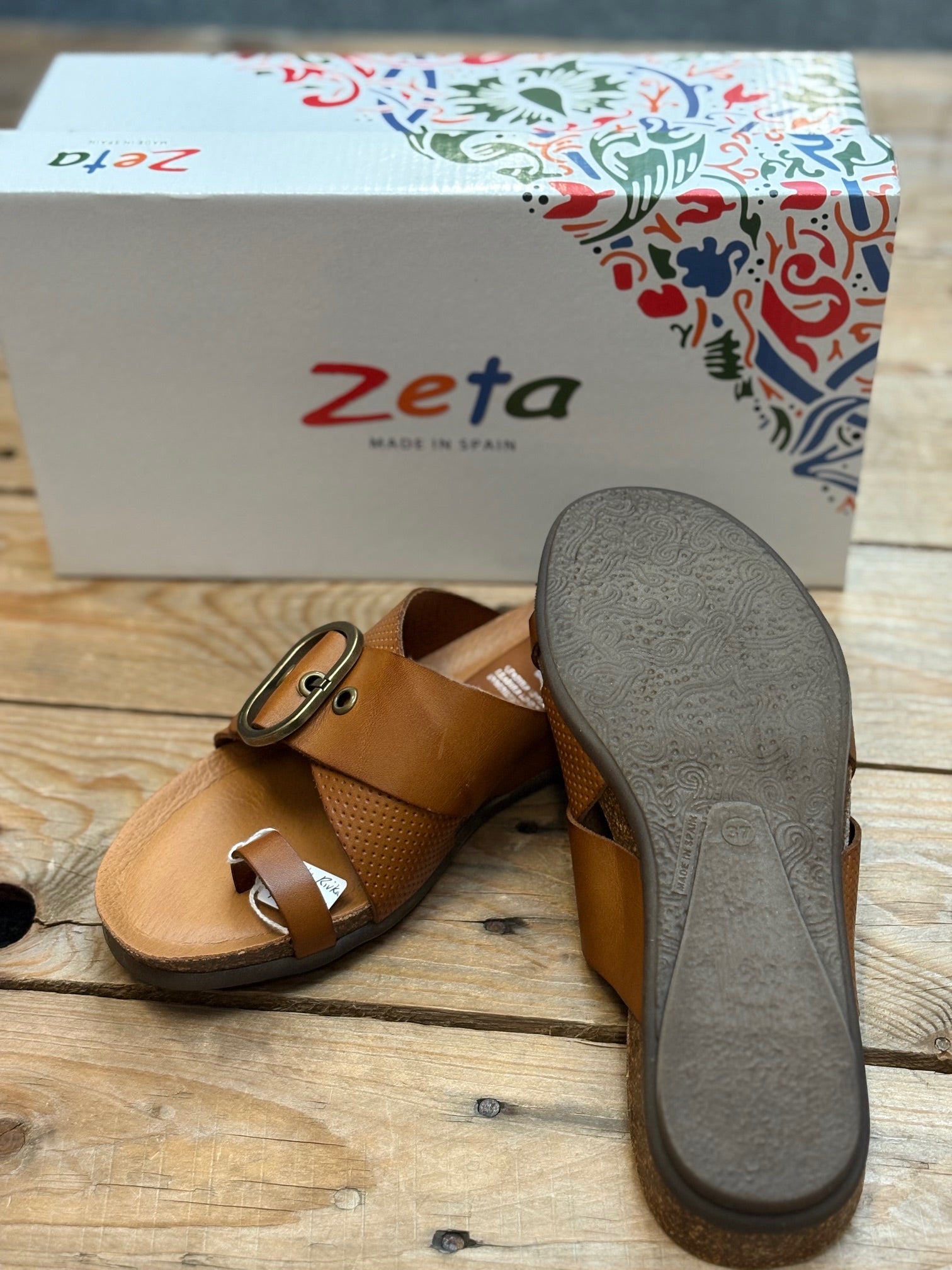 Womens Zeta Rivka Sandal - Picado / Vaq. Cuero (7556407033933)