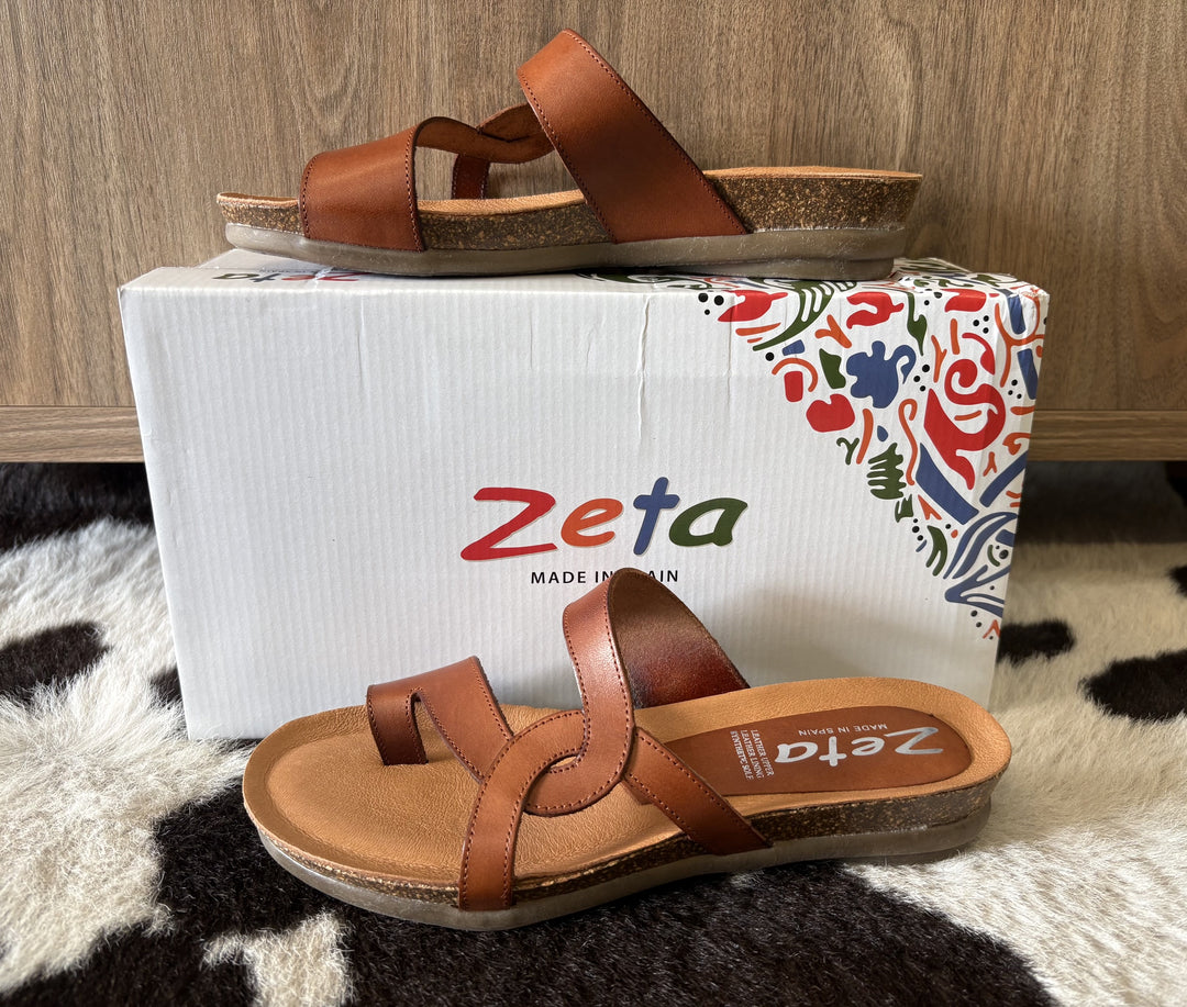 Womens Zeta Romaine Sandal - Leather Vaq. Cuero