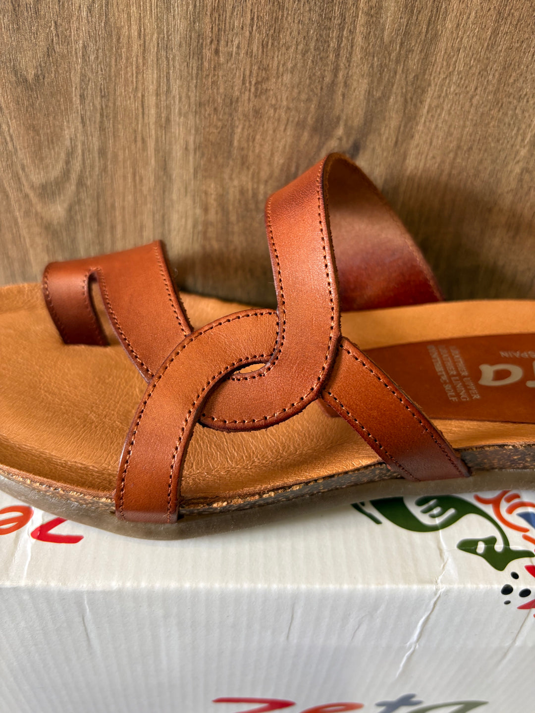 Womens Zeta Romaine Sandal - Leather Vaq. Cuero
