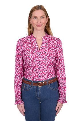 Women's Thomas cook Ruby Long Sleeve Blouse - Hot Pink